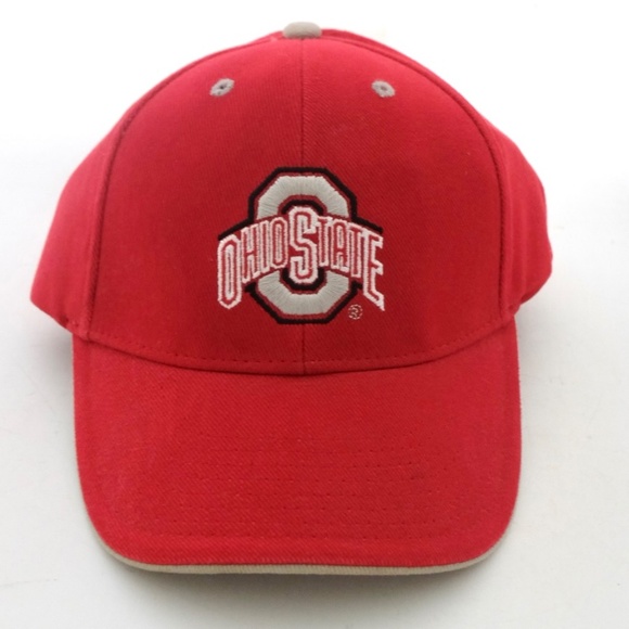 OHIO STATE BUCKEYES College Football Red Baseball Cap~ONE SIZE FITS MOST - Picture 2 of 5